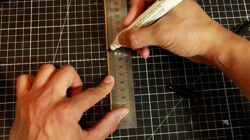 fabrication-baguettes-sourcier-TUTO DIY mesurer longueur laiton